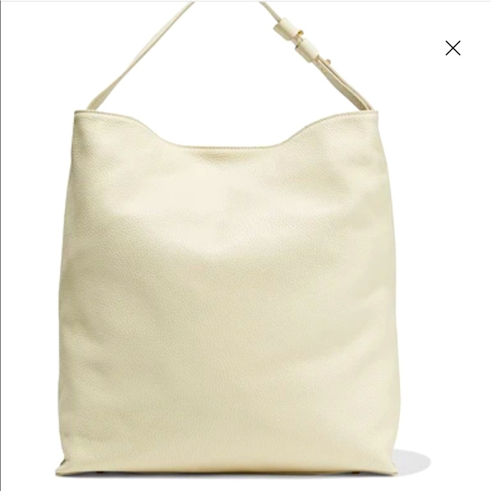 Iris & Ink Italian Pebbled Leather Shoulder Bag